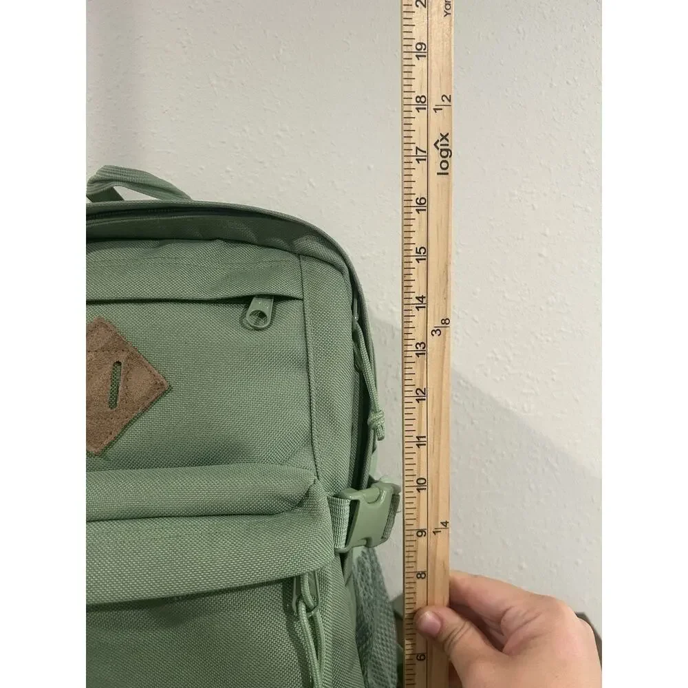 JanSport Main Campus Fx Backpack‎ Cordura Green Laptop Sleeve Pocket Loden Frost